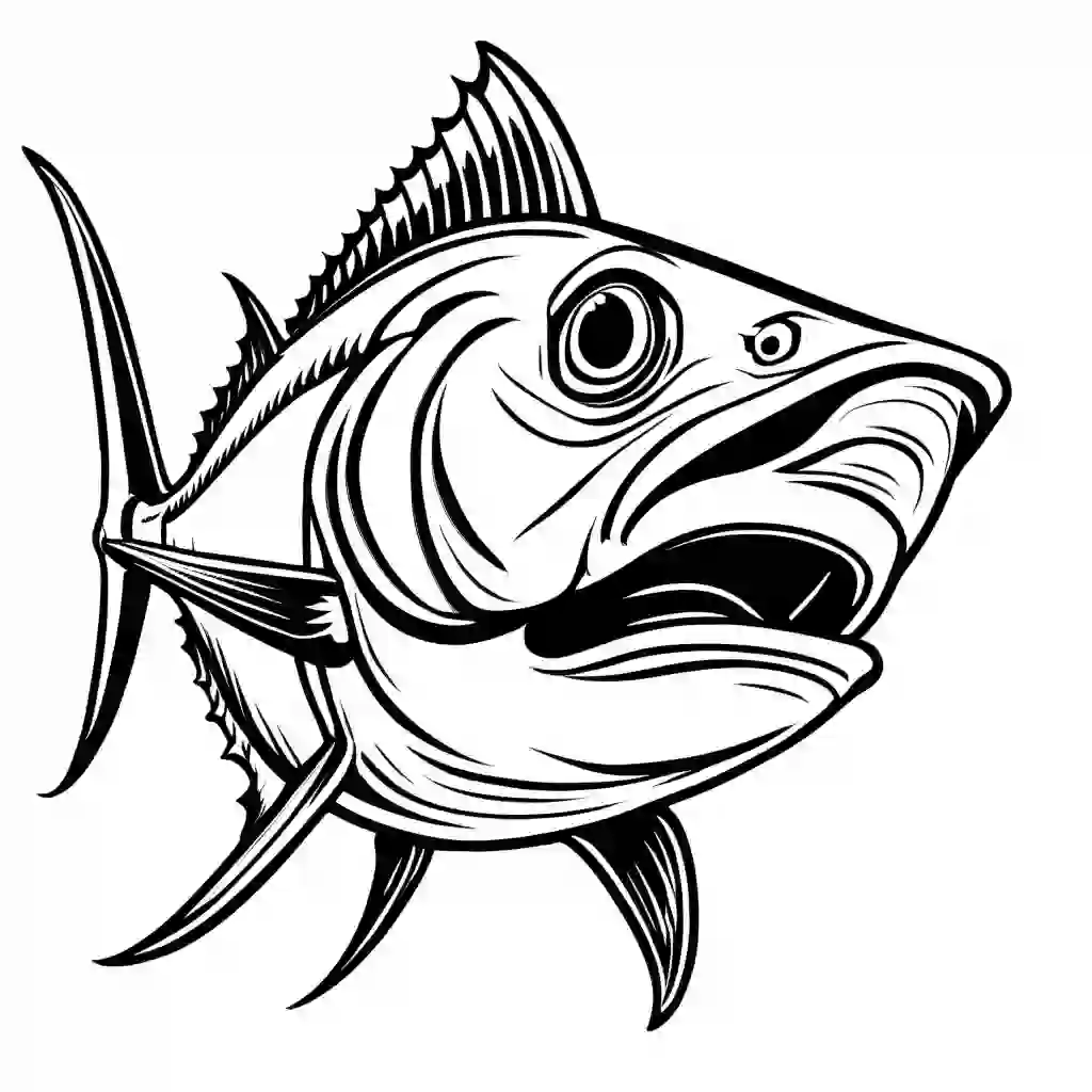 Tuna coloring pages